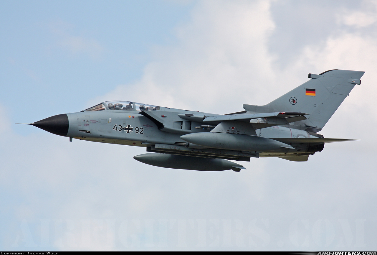 Germany - Air Force Panavia Tornado IDS(T) 43+92 at Rostock - Laage (RLG / ETNL), Germany