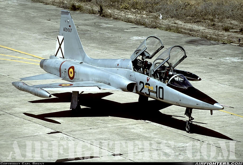 Spain - Air Force Northrop SF-5B Freedom Fighter AE.9-017 at Badajoz - Talavera la Real (BJZ / LEBZ), Spain