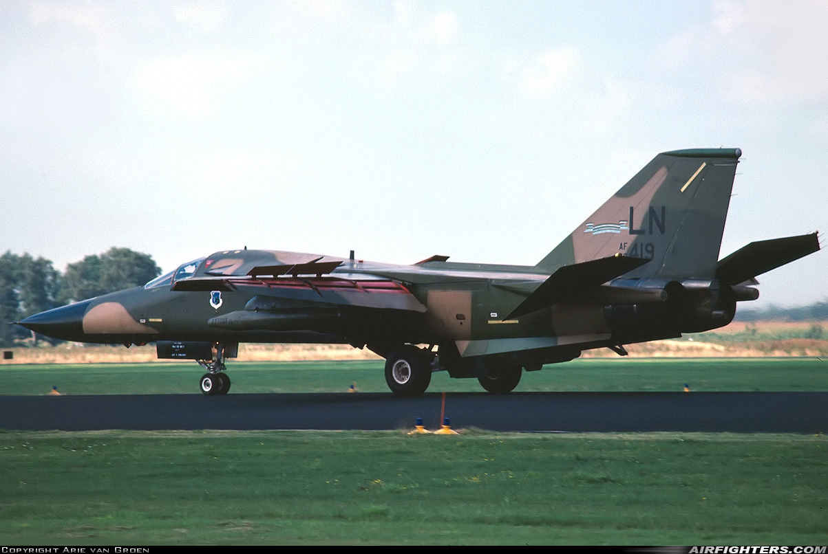 USA - Air Force General Dynamics F-111F Aardvark 70-2419 at Eindhoven (- Welschap) (EIN / EHEH), Netherlands