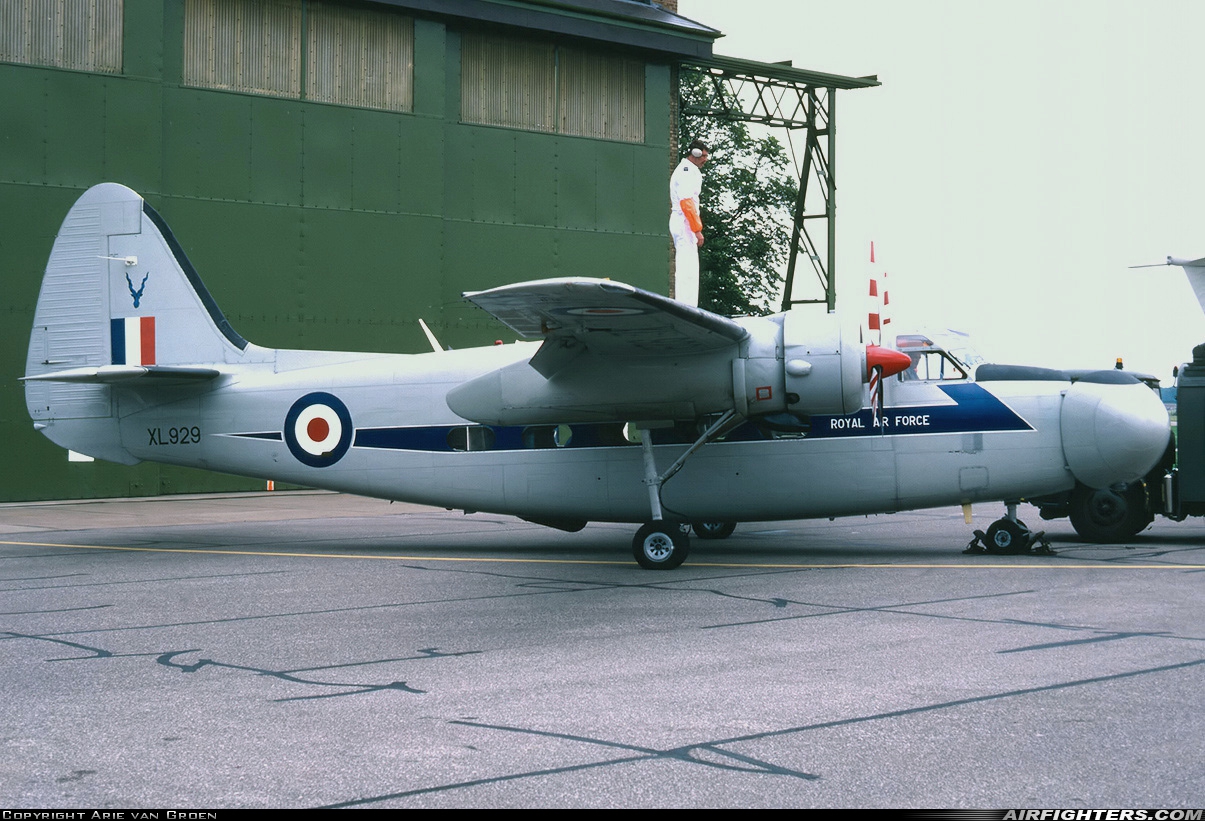 UK - Air Force Hunting Percival P-66 Pembroke C1 XL929 at Waddington (WTN / EGXW), UK