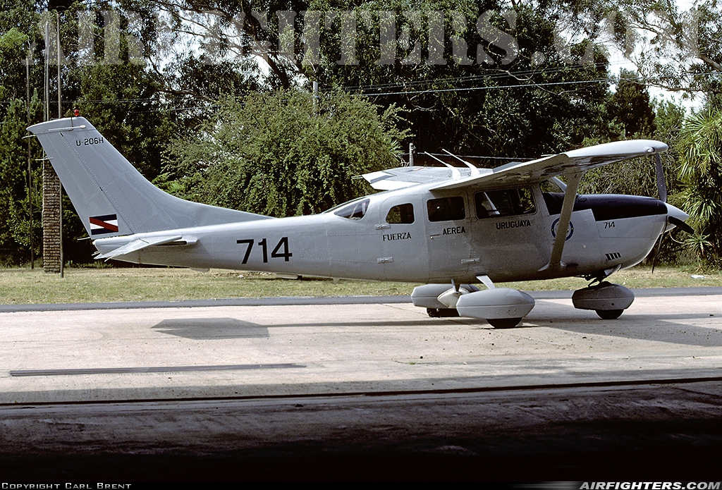 Uruguay - Air Force Cessna 206H Stationair 714 at Montevideo (SUAA), Uruguay