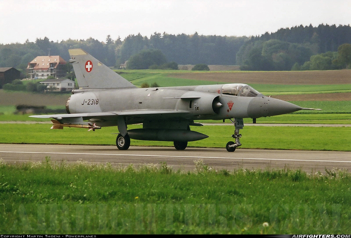 Switzerland - Air Force Dassault Mirage IIIS J-2318 at Payerne (LSMP), Switzerland
