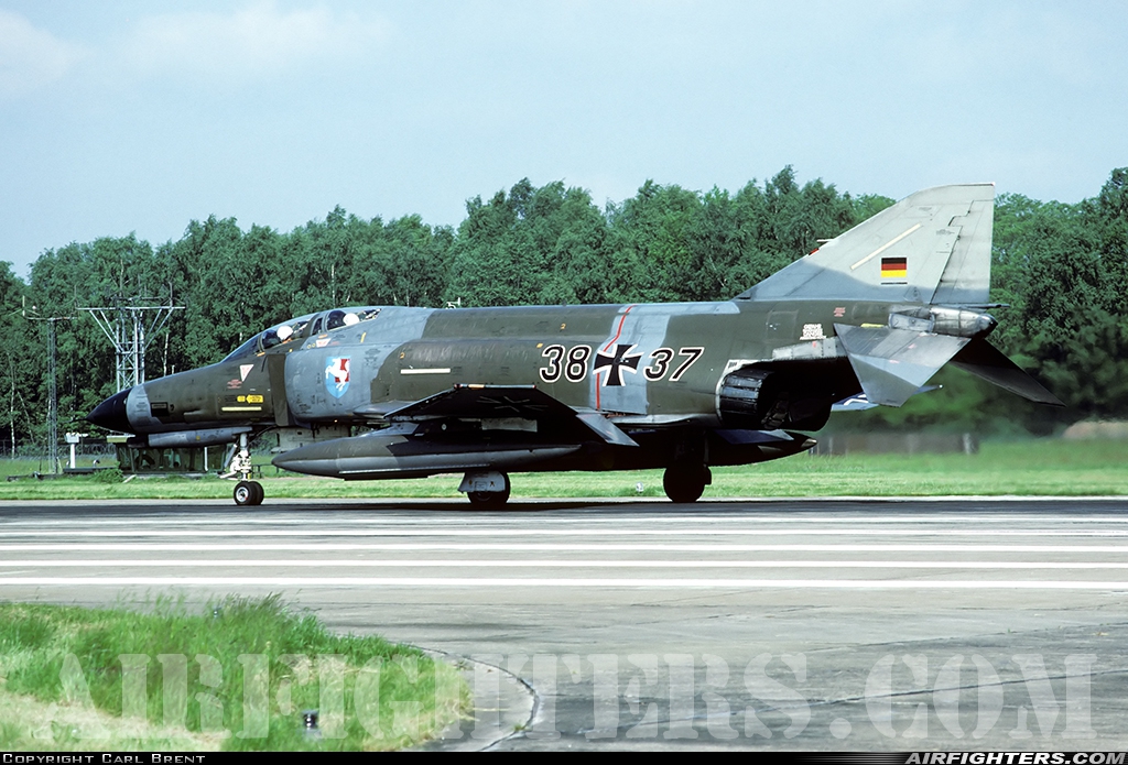 Germany - Air Force McDonnell Douglas F-4F Phantom II 38+37 at Enschede - Twenthe (ENS / EHTW), Netherlands