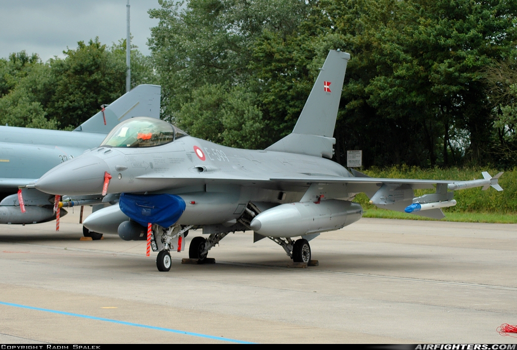 Denmark - Air Force General Dynamics F-16AM Fighting Falcon E-599 at Leeuwarden (LWR / EHLW), Netherlands