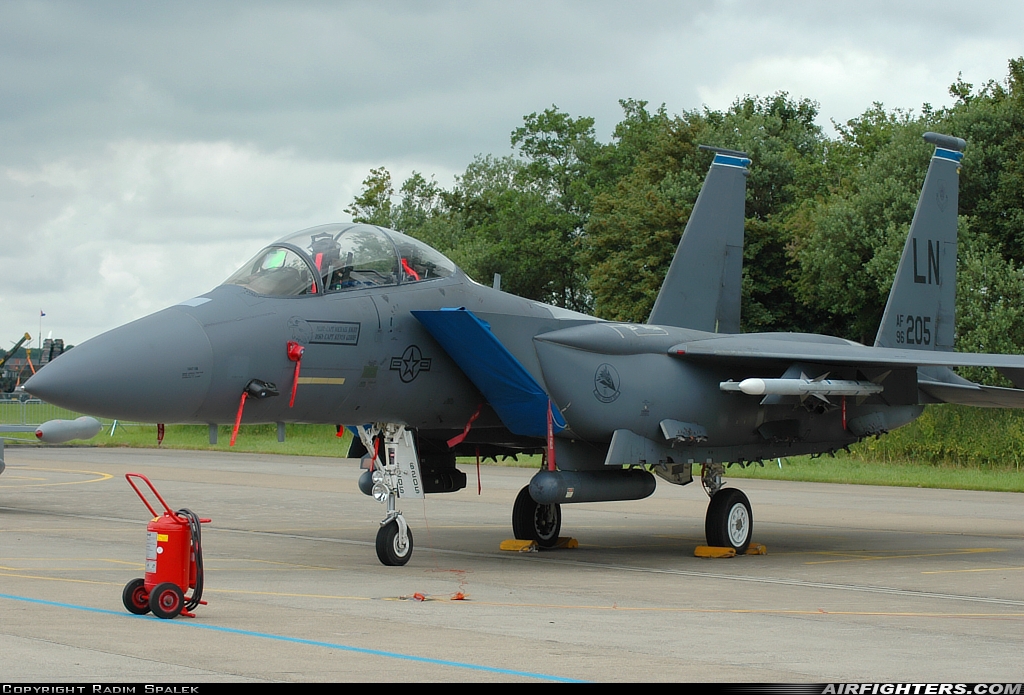 USA - Air Force McDonnell Douglas F-15E Strike Eagle 96-0205 at Leeuwarden (LWR / EHLW), Netherlands