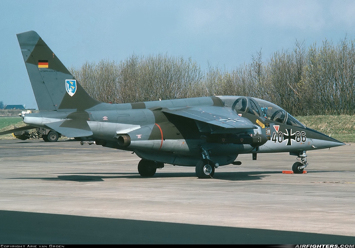 Germany - Air Force Dassault/Dornier Alpha Jet A 40+86 at Leeuwarden (LWR / EHLW), Netherlands