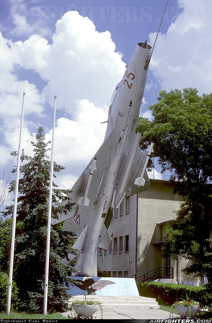 Hungary - Air Force Mikoyan-Gurevich MiG-21F-13 25 at Kecskemet (LHKE), Hungary