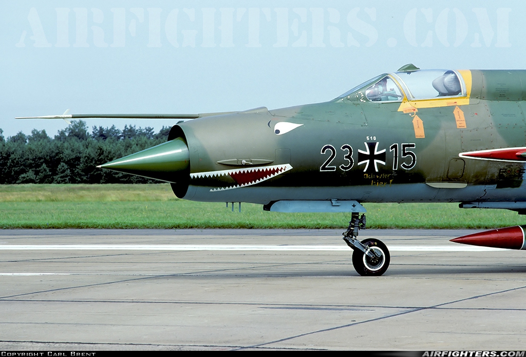 Germany - Air Force Mikoyan-Gurevich MiG-21MF 23+15 at Drewitz (CBU / EDCD), Germany