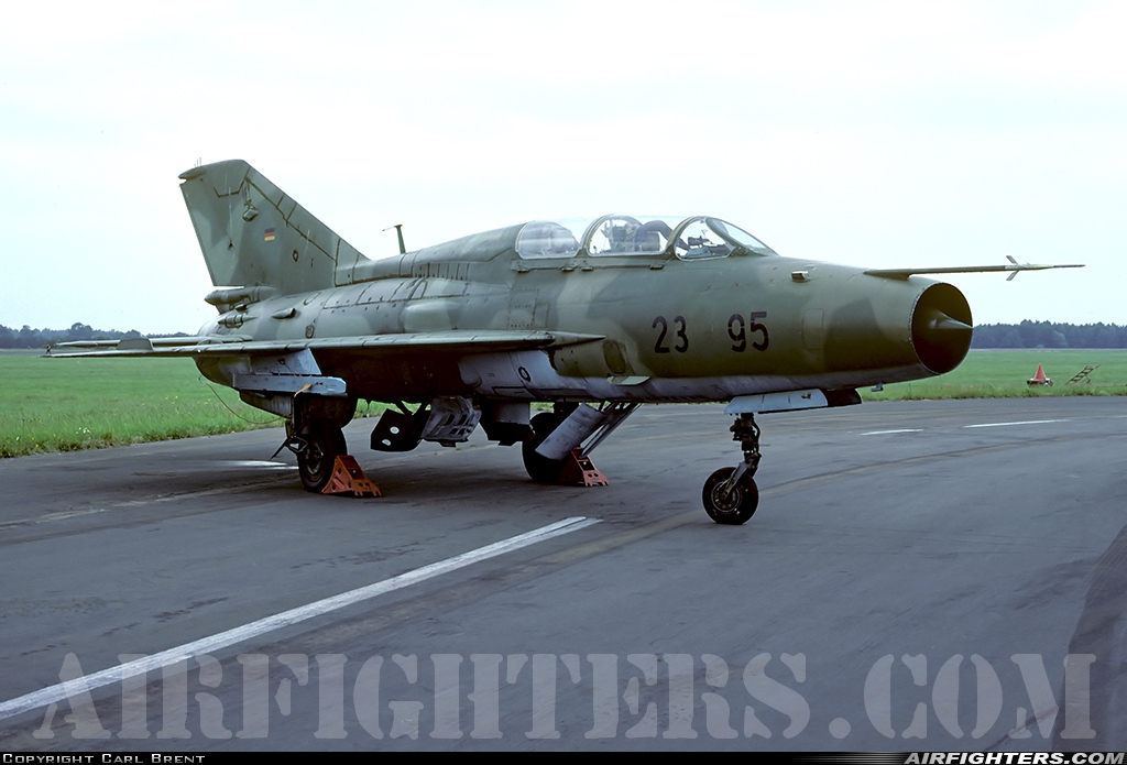 Germany - Air Force Mikoyan-Gurevich MiG-21U-600 23+95 at Rothenburg (EDBR), Germany