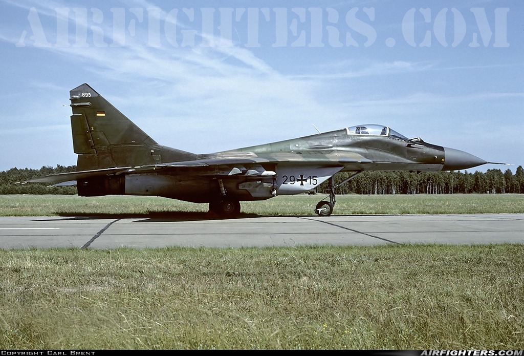 Germany - Air Force Mikoyan-Gurevich MiG-29G (9.12A) 29+15 at Preschen, Germany