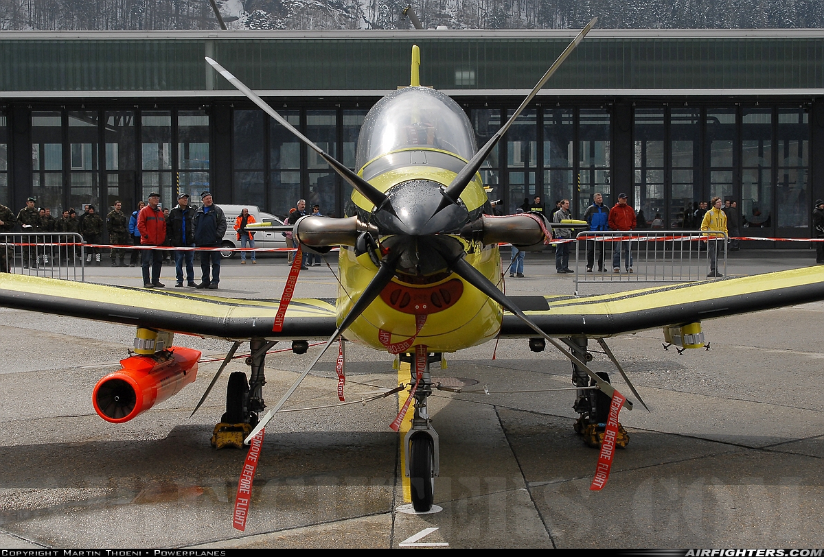 Switzerland - Air Force Pilatus PC-9 C-406 at Meiringen (LSMM), Switzerland