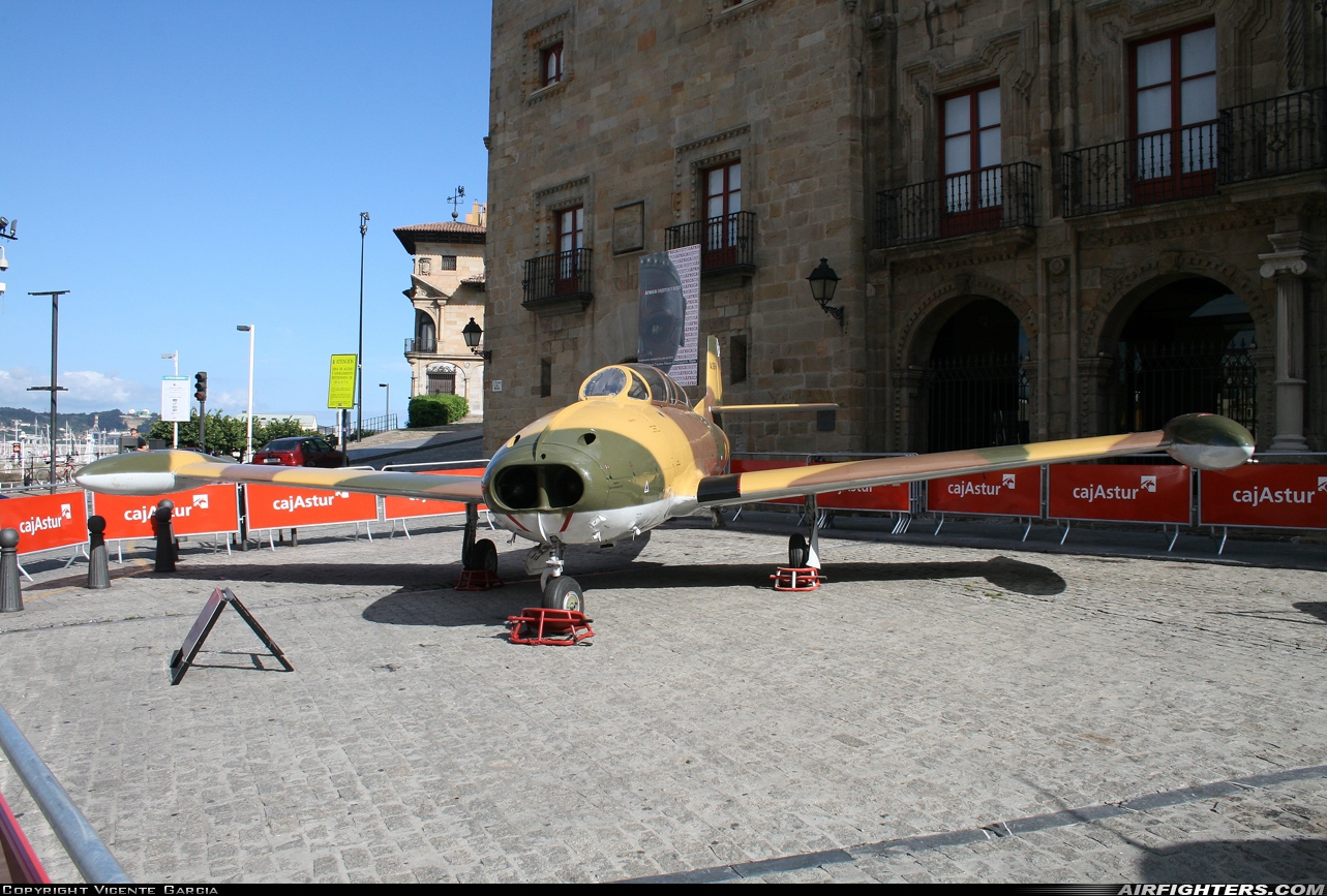 Spain - Air Force Hispano HA-200D Saeta A.10B-64 at Off-Airport - Plaza del Marques Gijon Asturias, Spain