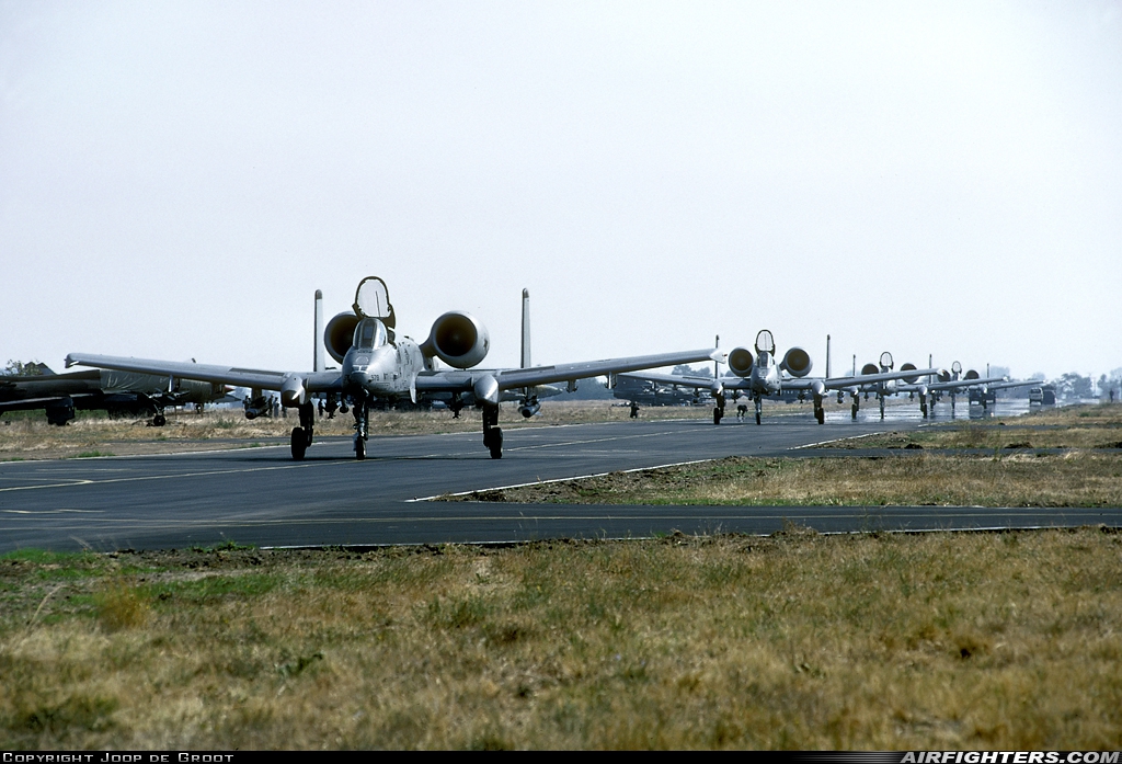 USA - Air Force Fairchild A-10A Thunderbolt II 81-0978 at Graf Ignatievo (LBPG), Bulgaria