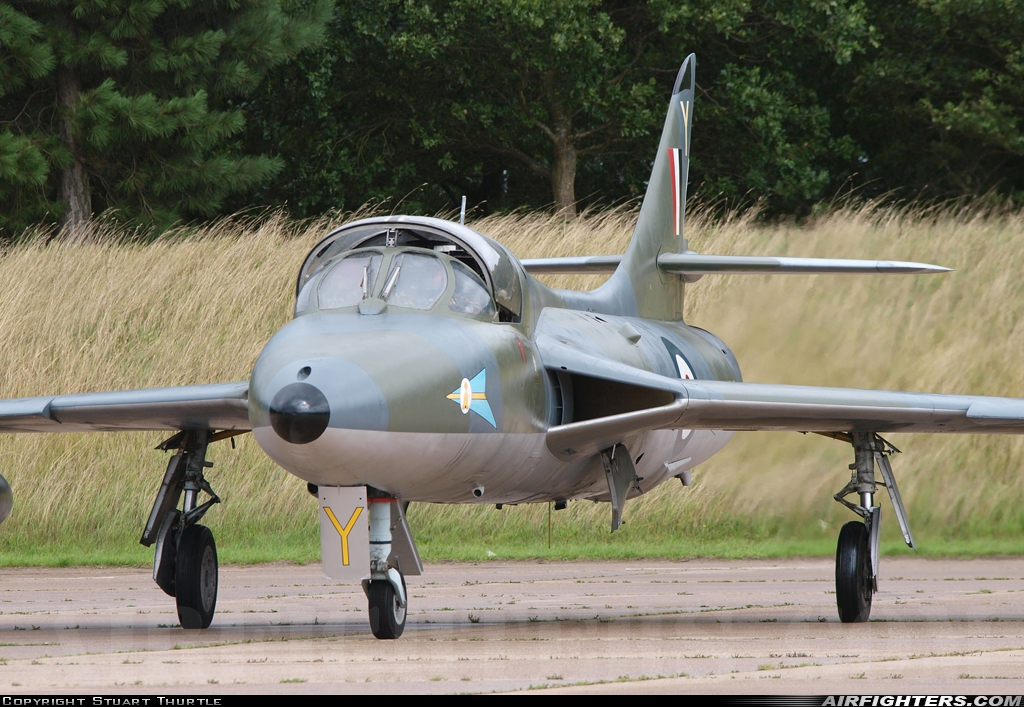 UK - Air Force Hawker Hunter T7 XL565 at Bruntingthorpe, UK