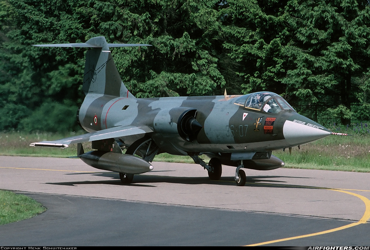 Italy - Air Force Lockheed F-104S-ASA Starfighter MM6828 at Enschede - Twenthe (ENS / EHTW), Netherlands