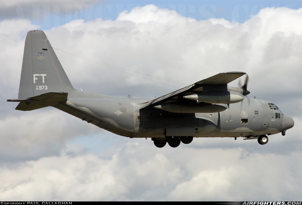 USA - Air Force Lockheed HC-130P Hercules (L-382) 65-0973 at Mildenhall (MHZ / GXH / EGUN), UK