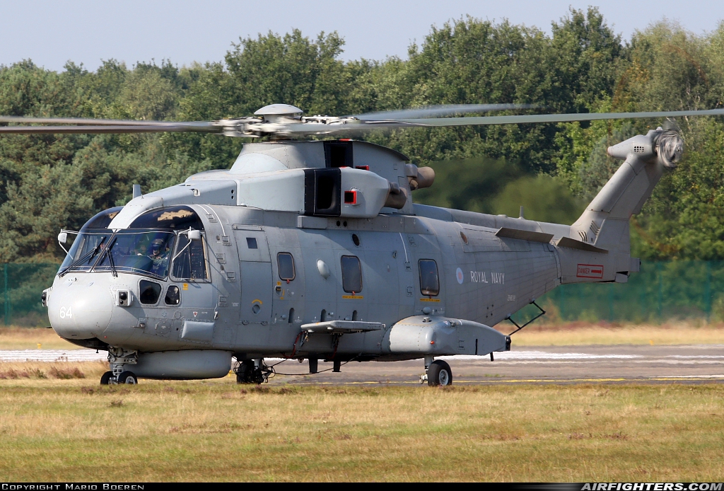 UK - Navy AgustaWestland Merlin HM1 (Mk111) ZH838 at Kleine Brogel (EBBL), Belgium
