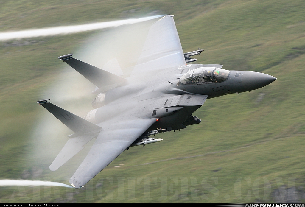 USA - Air Force McDonnell Douglas F-15E Strike Eagle 91-0605 at Off-Airport - North Wales, UK