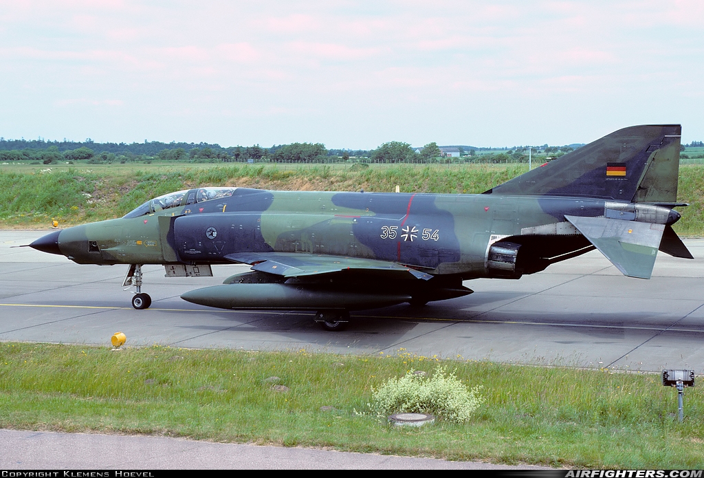 Germany - Air Force McDonnell Douglas RF-4E Phantom II 35+54 at Leck (EDXK), Germany