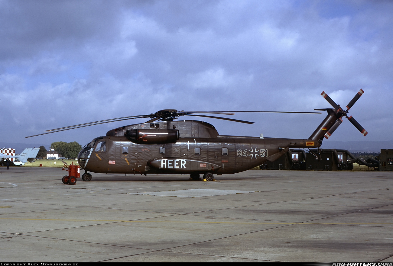 Germany - Army Sikorsky CH-53GS (S-65) 84+51 at Wiesbaden (ETOU), Germany