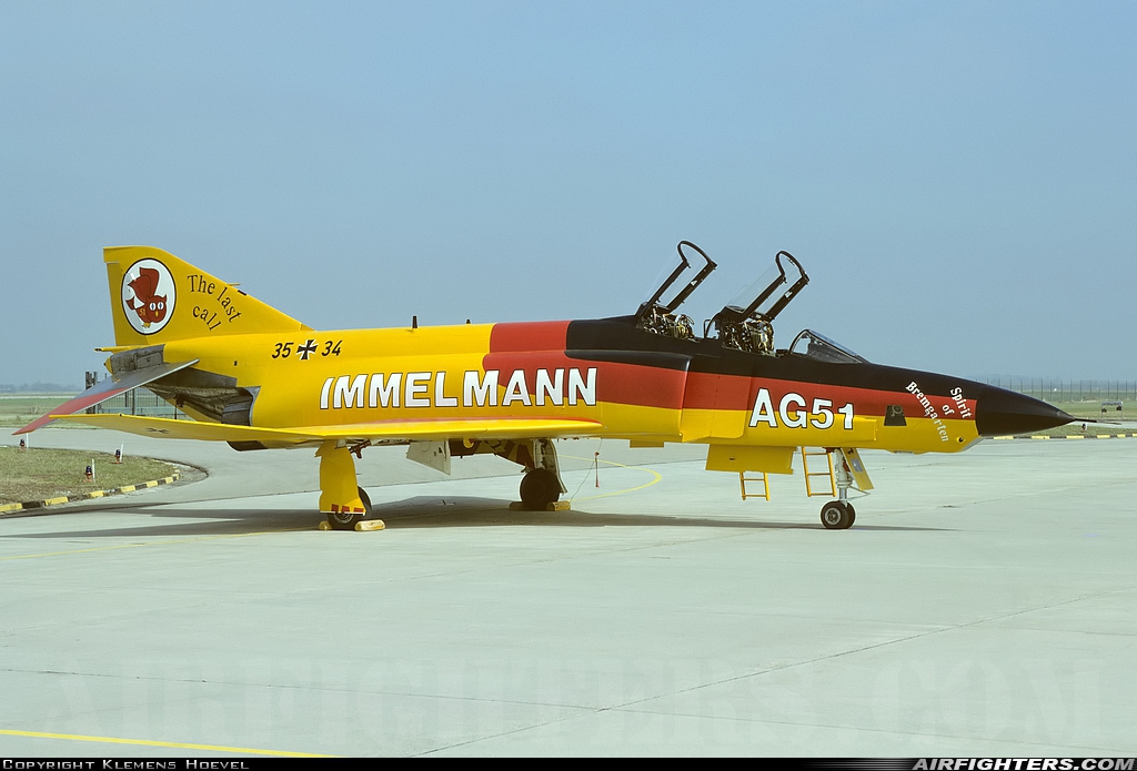 Germany - Air Force McDonnell Douglas RF-4E Phantom II 35+34 at Bremgarten (EDTG), Germany