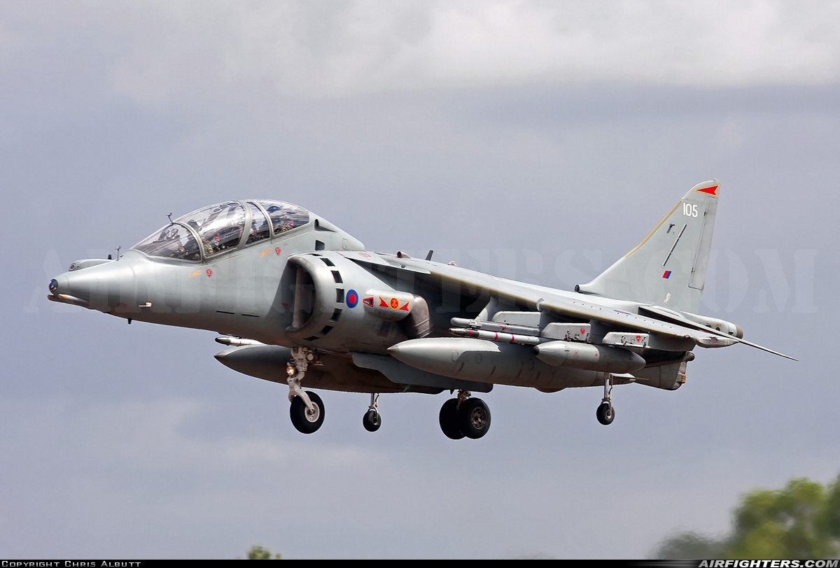 UK - Navy British Aerospace Harrier T.12 ZH657 at Fairford (FFD / EGVA), UK