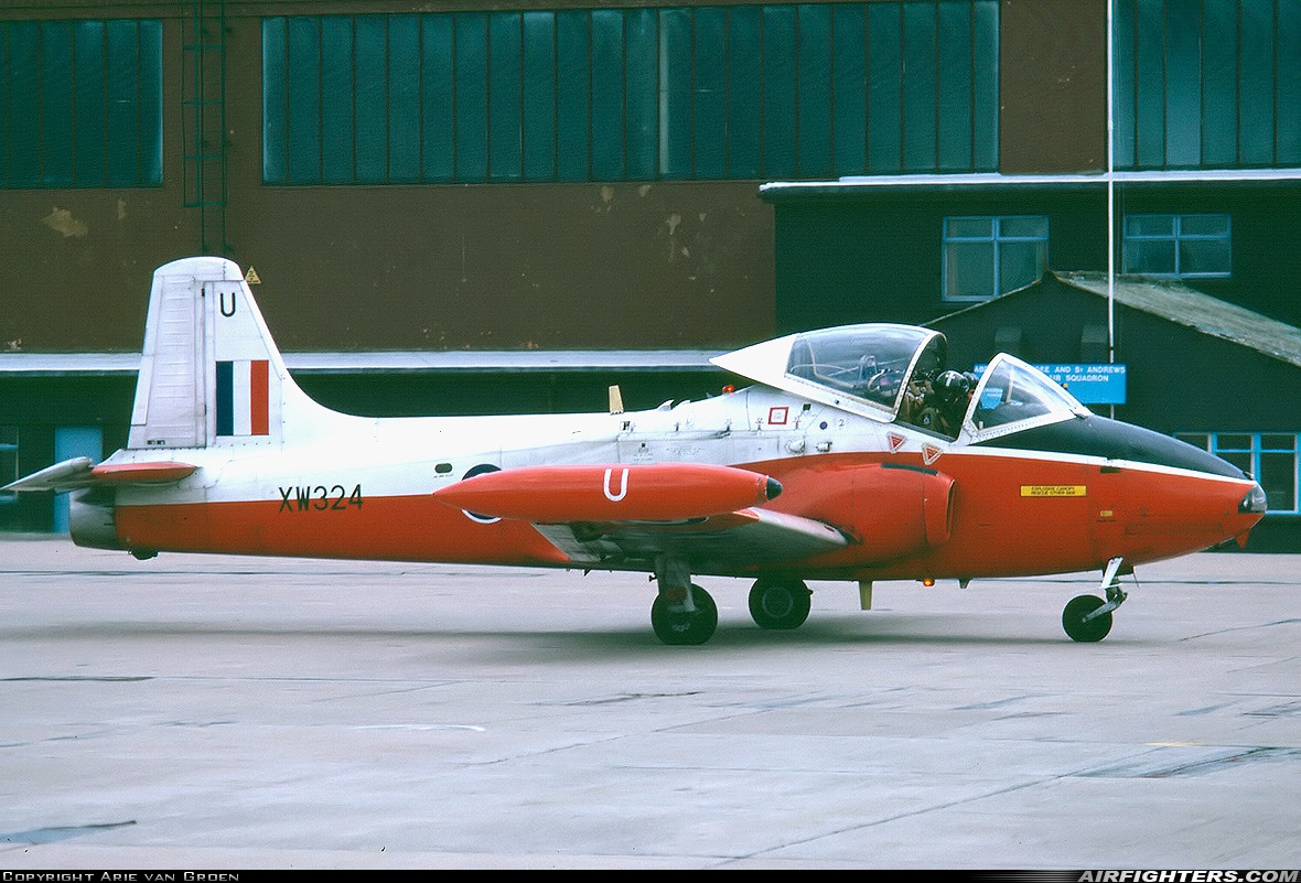 UK - Air Force Hunting Percival P-84 Jet Provost T5A XW324 at Leuchars (St. Andrews) (ADX / EGQL), UK
