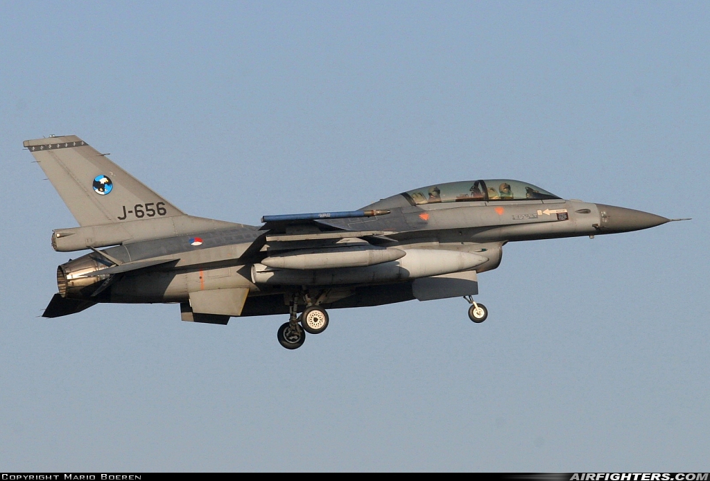 Netherlands - Air Force General Dynamics F-16BM Fighting Falcon J-656 at Uden - Volkel (UDE / EHVK), Netherlands