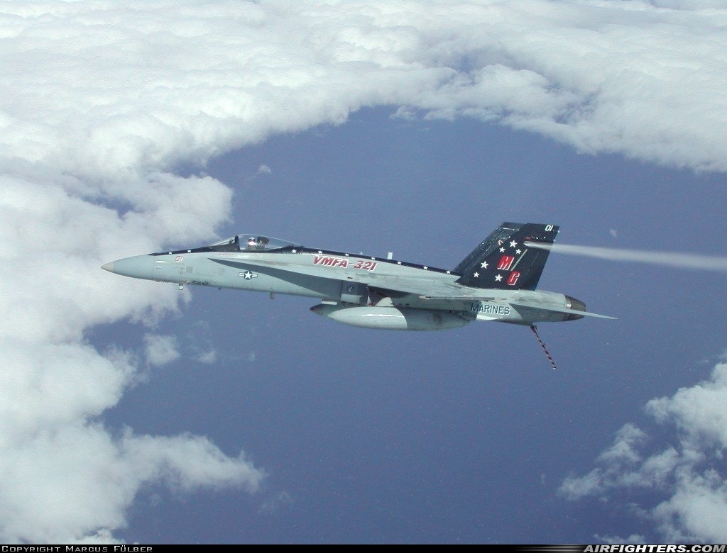 USA - Marines McDonnell Douglas F/A-18A Hornet 161970 at Baltic Sea, International Airspace
