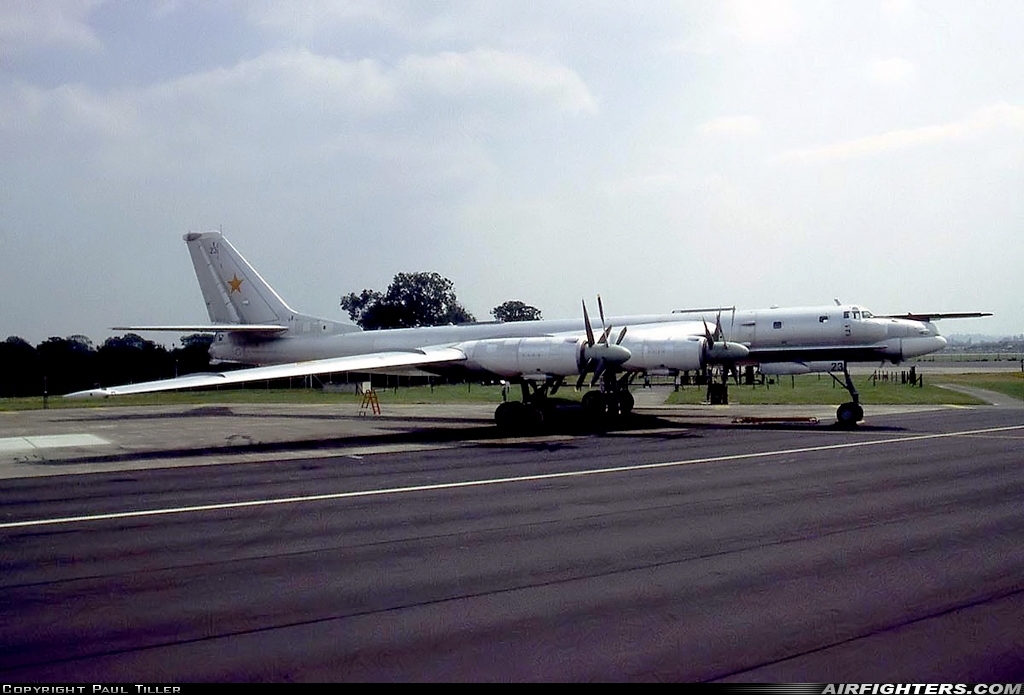 Russia - Navy Tupolev Tu-95MS Bear H 23 BLACK at Fairford (FFD / EGVA), UK
