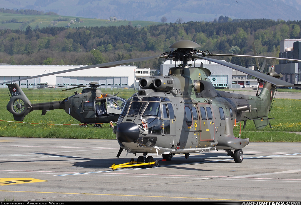 Switzerland - Air Force Aerospatiale AS-532UL Cougar T-333 at Emmen (EML / LSME), Switzerland