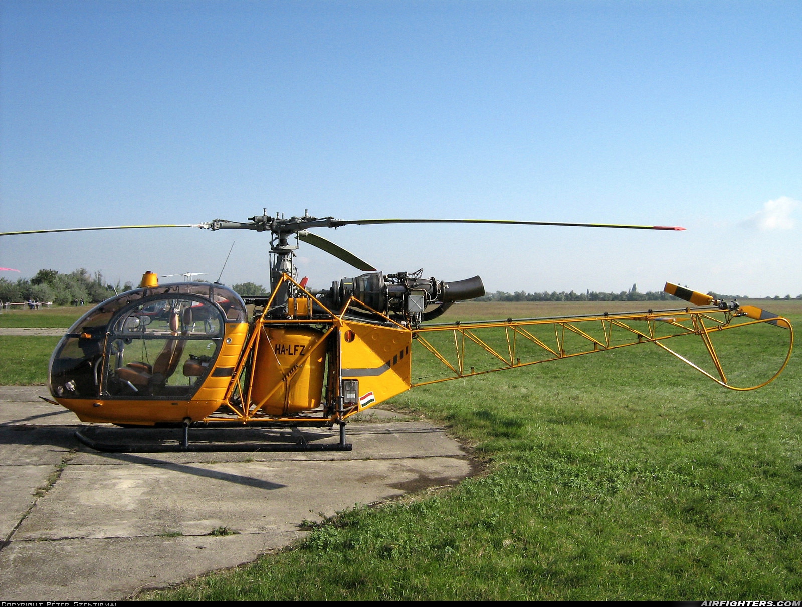Private Sud Aviation SA.318C Alouette II HA-LFZ at Borgond (LHBD), Hungary