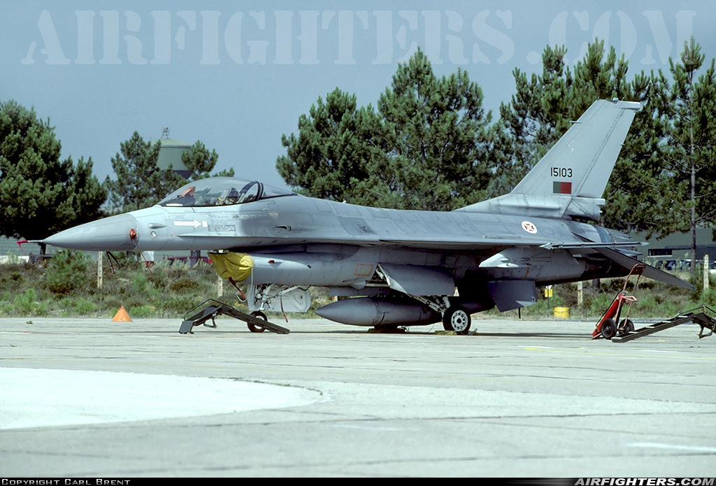 Portugal - Air Force General Dynamics F-16A Fighting Falcon 15103 at Monte Real (BA5) (LPMR), Portugal