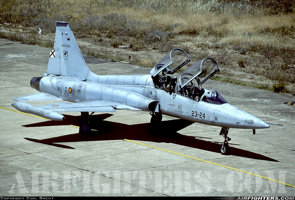 Spain - Air Force Northrop SF-5B Freedom Fighter AE.9-003 at Badajoz - Talavera la Real (BJZ / LEBZ), Spain
