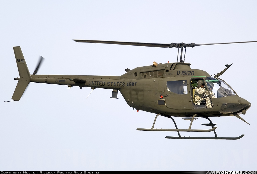 USA - Army Bell OH-58A Kiowa (206A-1) 70-15120 at San Juan - Isla Grande (SIG / TJIG), Puerto Rico