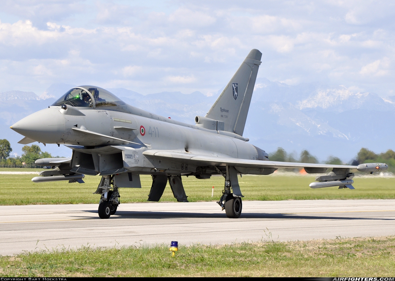 Italy - Air Force Eurofighter F-2000A Typhoon (EF-2000S) MM7291 at Rivolto (LIPI), Italy
