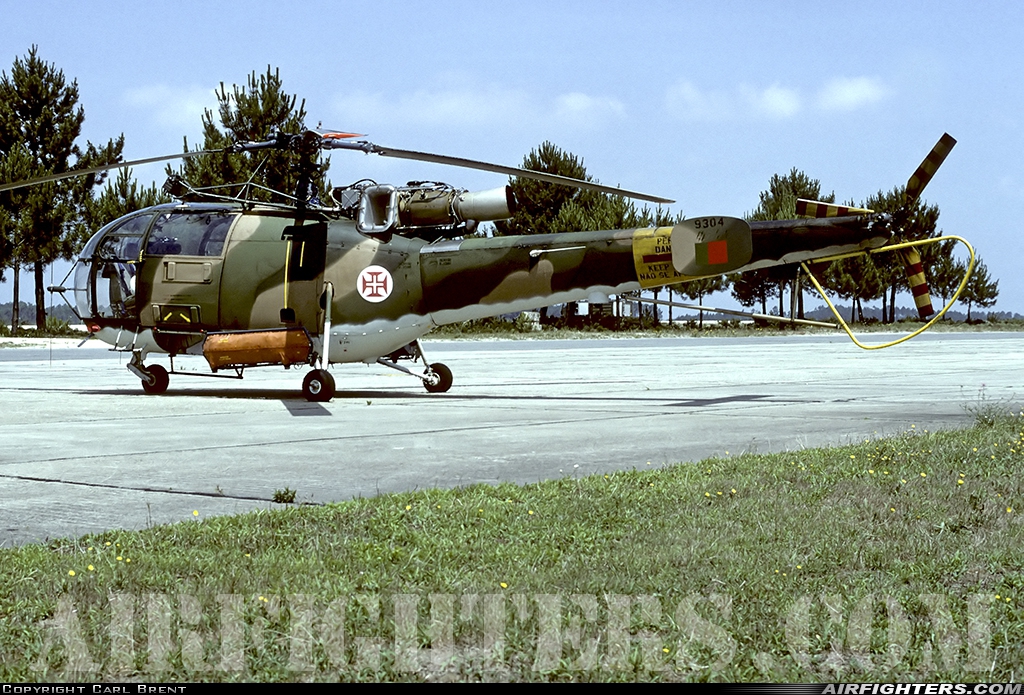 Portugal - Air Force Sud Aviation SE.3160 Alouette III 9304 at Monte Real (BA5) (LPMR), Portugal