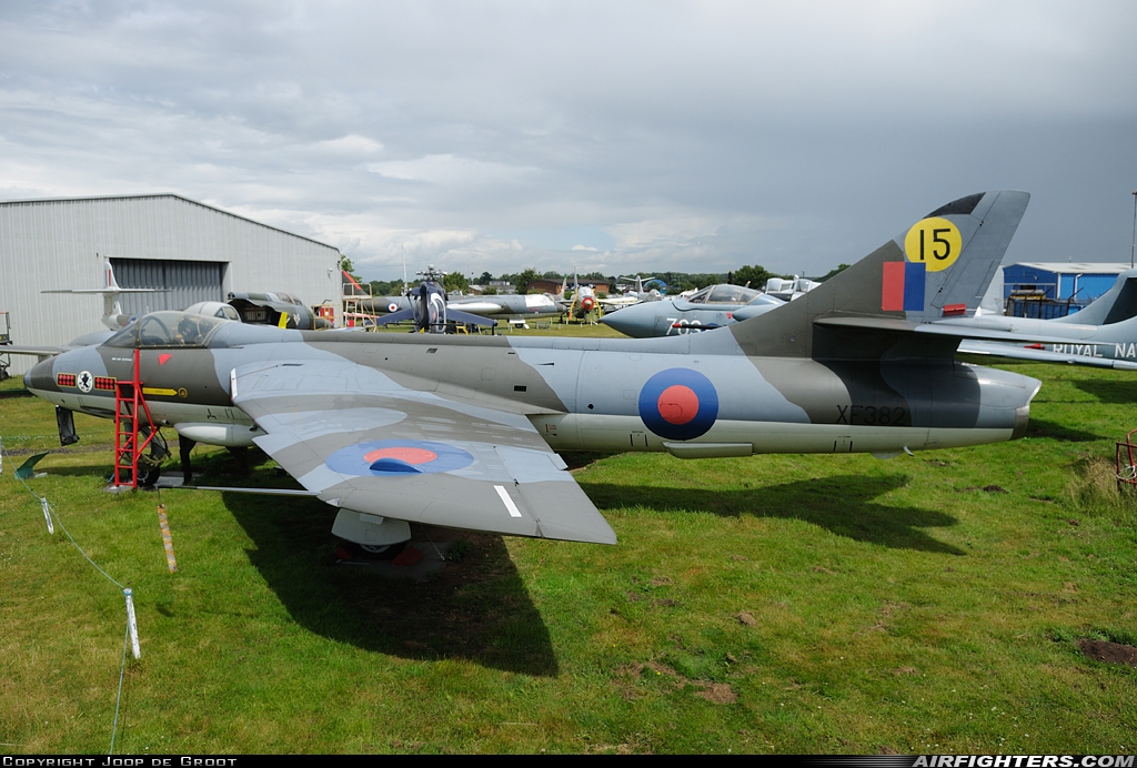 UK - Air Force Hawker Hunter F6A XF382 at Coventry - Baginton (CVT / EGBE), UK