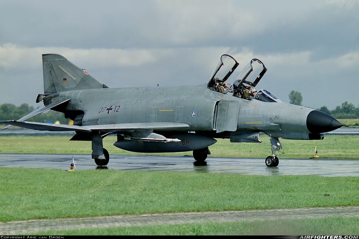 Germany - Air Force McDonnell Douglas F-4F Phantom II 37+12 at Hopsten (Rheine -) (ETNP), Germany