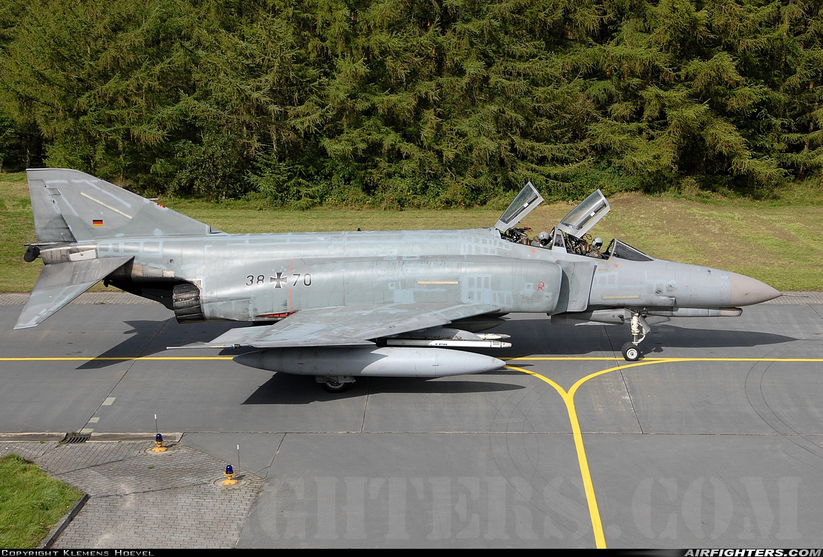 Germany - Air Force McDonnell Douglas F-4F Phantom II 38+70 at Wittmundhafen (Wittmund) (ETNT), Germany
