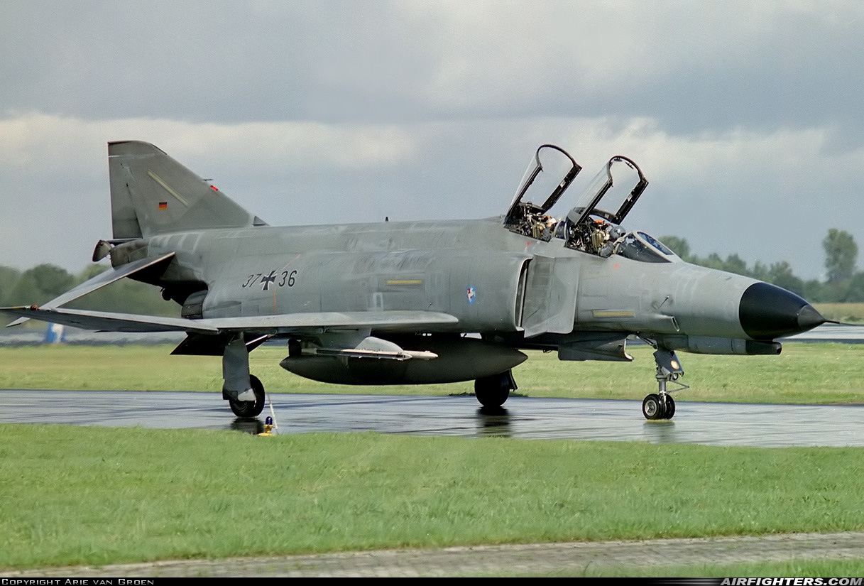 Germany - Air Force McDonnell Douglas F-4F Phantom II 37+36 at Hopsten (Rheine -) (ETNP), Germany