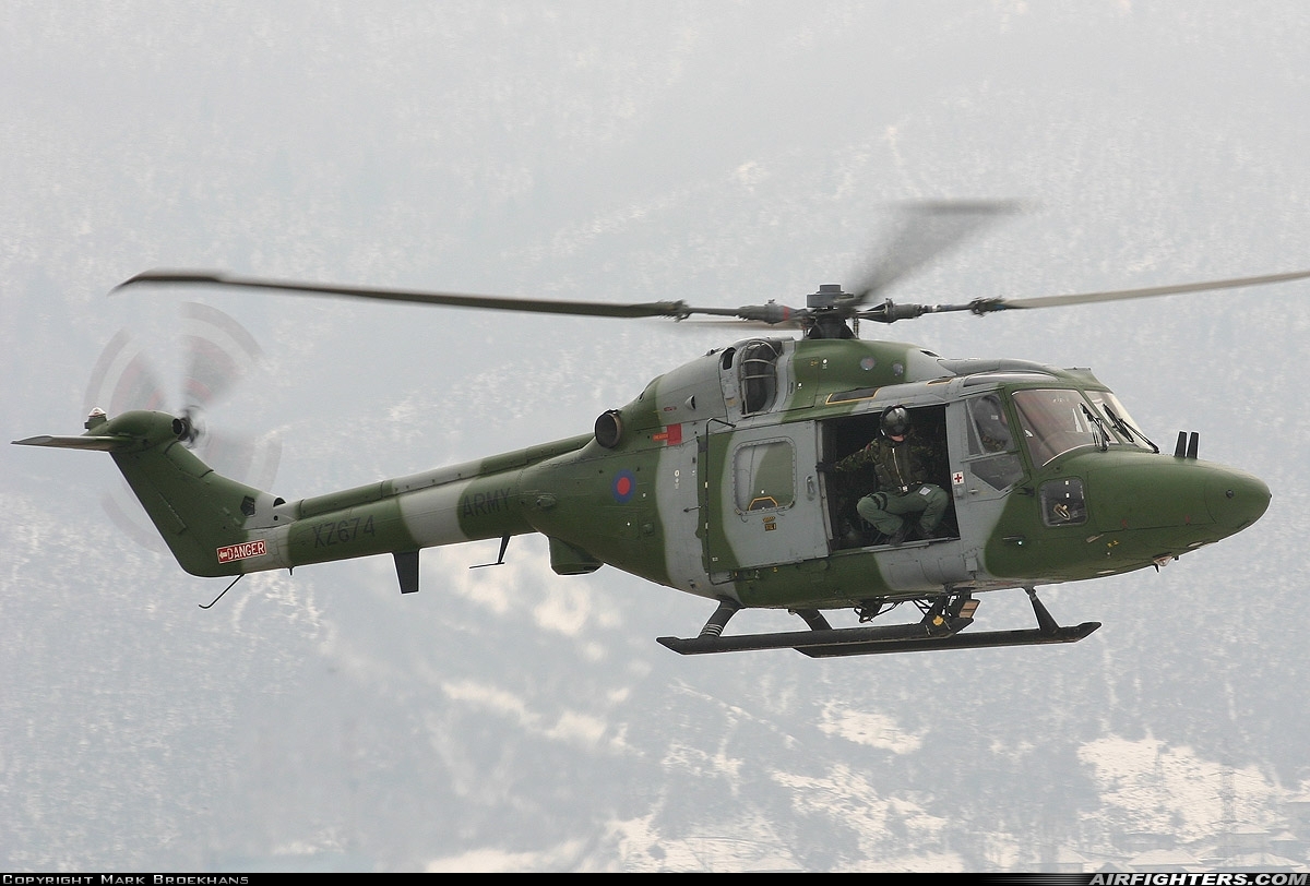 UK - Army Westland WG-13 Lynx AH7 XZ674 at Sarajevo - Butmir (SJJ / LQSA), Bosnia and Herzegovina