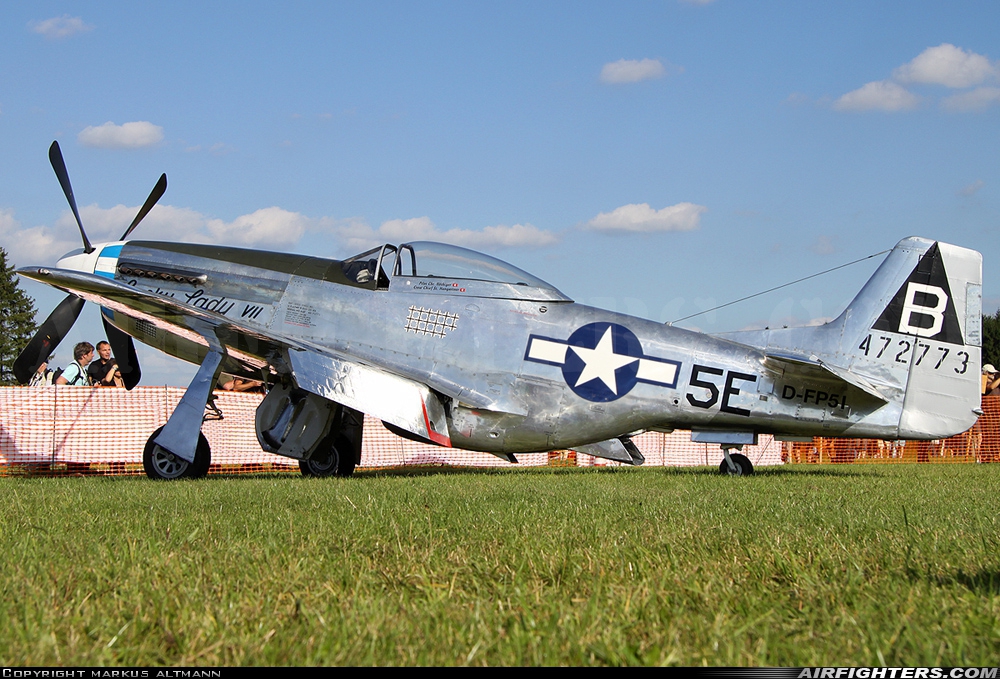 Private North American P-51D Mustang D-FPSI at Breitscheid (EDGB), Germany