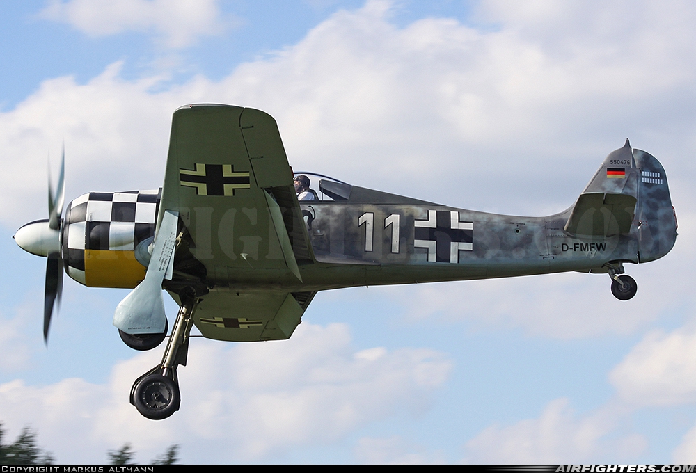 Private Focke-Wulf FW-190A-8/N (Replica) D-FMFW at Breitscheid (EDGB), Germany
