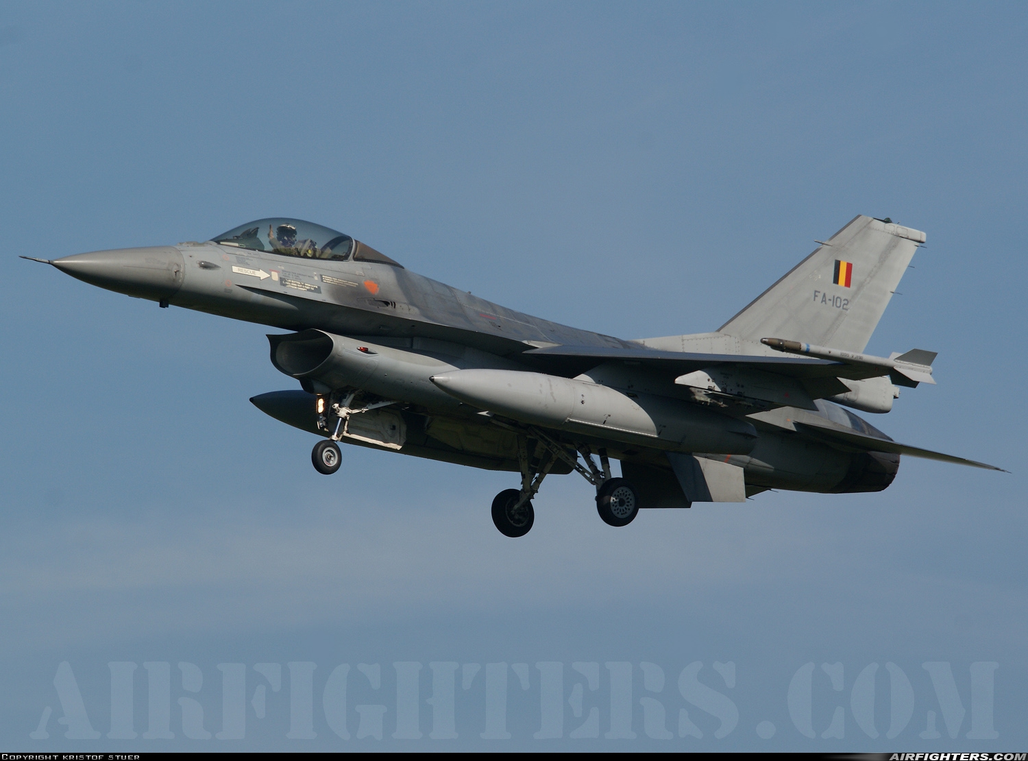 Belgium - Air Force General Dynamics F-16AM Fighting Falcon FA-102 at Kleine Brogel (EBBL), Belgium