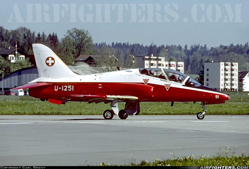Switzerland - Air Force British Aerospace Hawk T.66 U-1251 at Emmen (EML / LSME), Switzerland