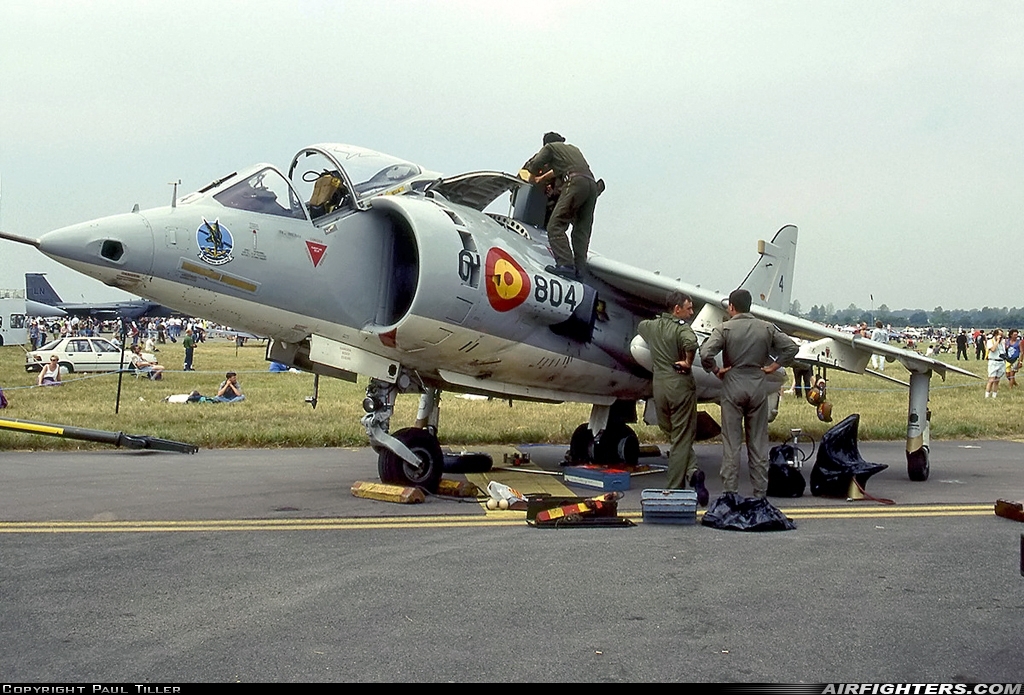 Spain - Navy Hawker Siddeley AV-8S Harrier VA1-3 at Fairford (FFD / EGVA), UK