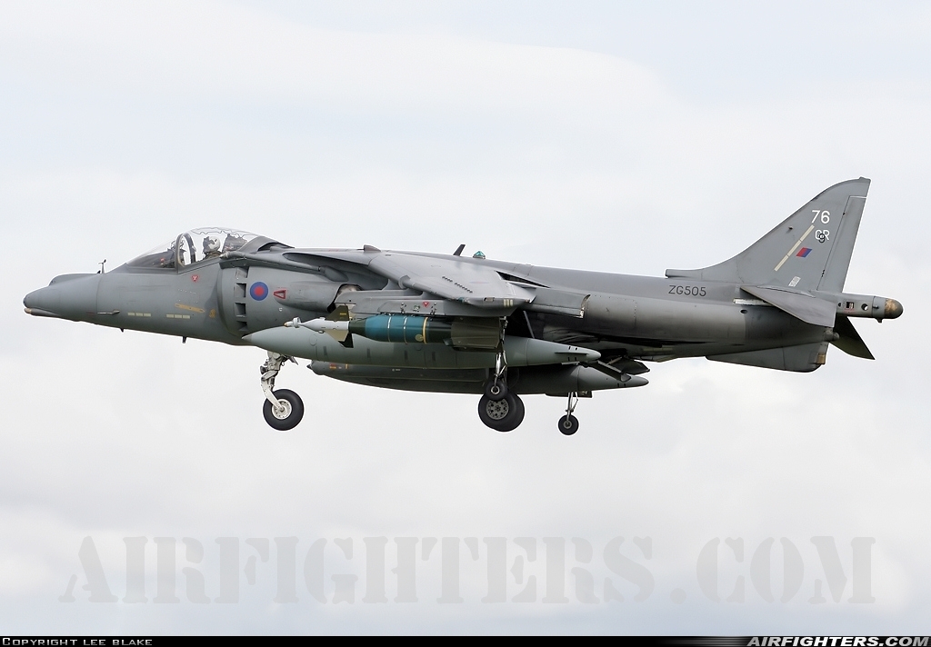 UK - Air Force British Aerospace Harrier GR.9 ZG505 at Coningsby (EGXC), UK