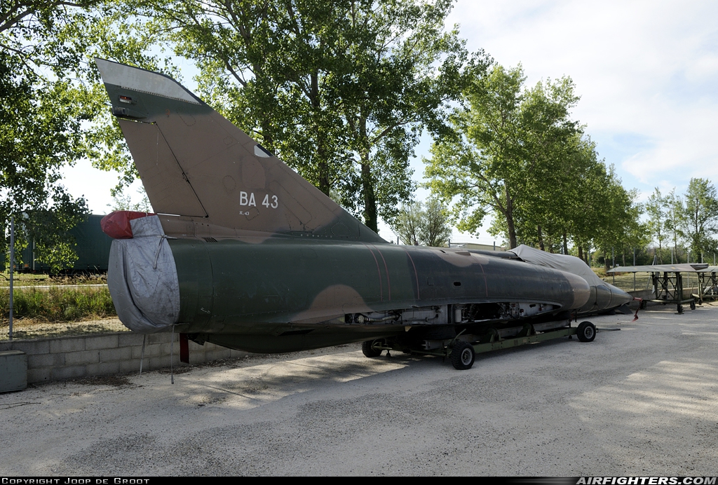 Belgium - Air Force Dassault Mirage 5BA BA43 at Orange - Caritat (XOG / LFMO), France