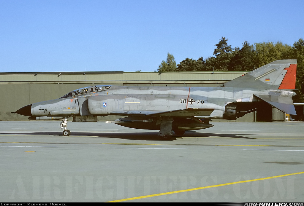 Germany - Air Force McDonnell Douglas F-4F Phantom II 38+70 at Hopsten (Rheine -) (ETNP), Germany